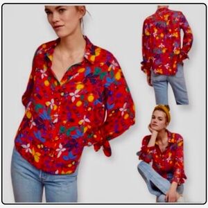 Vibrant Floral Women's Top